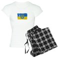 thumbnail image 1 of CafePress - Ukraine Coat Of Arms Flag Pajamas - Women's Short Sleeve Print T-Shirt and Pants Light Cotton Pajama Set, 1 of 7