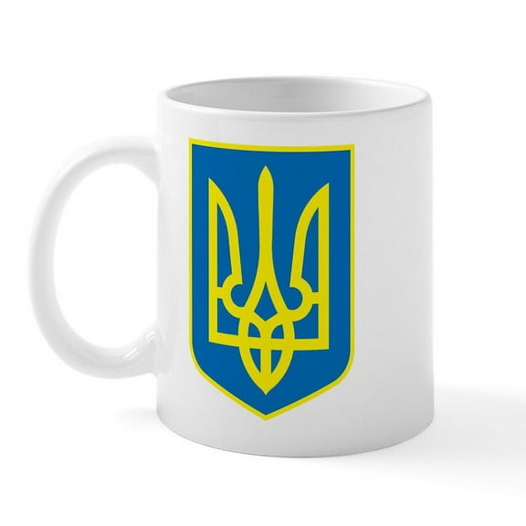CafePress - Ukraine Coat Of Arms Mug - 11 oz Ceramic Mug - Novelty Coffee Tea Cup