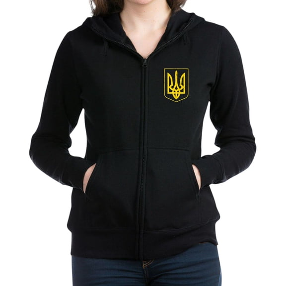 CafePress - Ukraine Coat Of Arms Sweatshirt - Women's Zip Hoodie