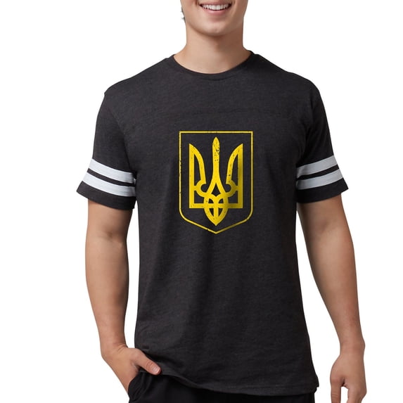 CafePress - Ukraine Coat Of Arms T Shirt - Mens Football Shirt