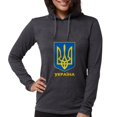 thumbnail image 1 of CafePress - Ukraine Coat Of Arms - Womens Hooded Shirt, 1 of 3