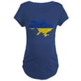 thumbnail image 1 of CafePress - Ukraine Flag And Map Maternity Dark T Shirt - Maternity Dark T-Shirt, 1 of 3