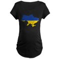 thumbnail image 1 of CafePress - Ukraine Flag And Map Maternity Dark T Shirt - Maternity Dark T-Shirt, 1 of 3
