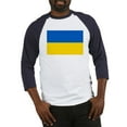 thumbnail image 1 of CafePress - Ukraine Flag Baseball Jersey - Cotton Baseball Jersey, 3/4 Raglan Sleeve Shirt, 1 of 4