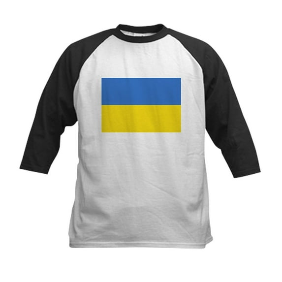 CafePress - Ukraine Flag Baseball Jersey - Kids Cotton Baseball Jersey, 3/4 Sleeve Shirt