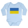 thumbnail image 1 of CafePress - Ukraine Flag Body Suit - Long Sleeve Cotton Baby Bodysuit, 1 of 4