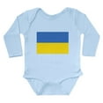 thumbnail image 1 of CafePress - Ukraine Flag Body Suit - Long Sleeve Cotton Baby Bodysuit, 1 of 4