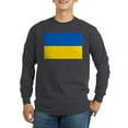 thumbnail image 1 of CafePress - Ukraine Flag Long Sleeve T Shirt - Long Sleeve Dark T-Shirt, 1 of 4