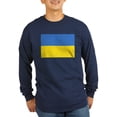 thumbnail image 1 of CafePress - Ukraine Flag Long Sleeve T Shirt - Long Sleeve Dark T-Shirt, 1 of 4