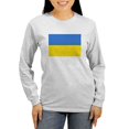 thumbnail image 1 of CafePress - Ukraine Flag Long Sleeve T Shirt - Women's Long Sleeve Graphic Casual T-Shirt, 1 of 4