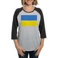 thumbnail image 1 of CafePress - Ukraine Flag Long Sleeve T Shirt - Womens Baseball Tee, 1 of 4