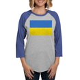 thumbnail image 1 of CafePress - Ukraine Flag Long Sleeve T Shirt - Womens Baseball Tee, 1 of 4