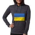 thumbnail image 1 of CafePress - Ukraine Flag Long Sleeve T Shirt - Womens Hooded Shirt, 1 of 3