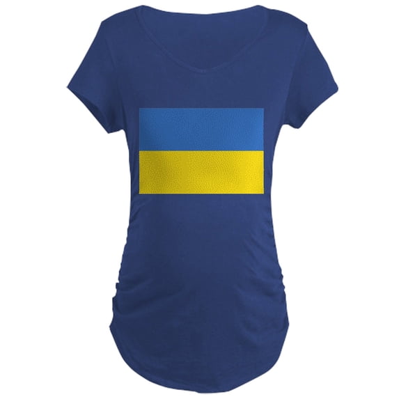 CafePress - Ukraine Flag Maternity T Shirt - Maternity Dark T-Shirt