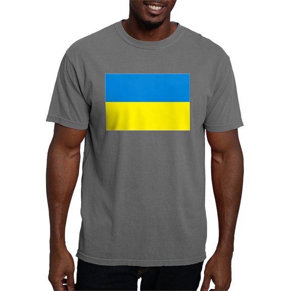 CafePress - Ukraine Flag Men's Comfort Colors® T Shirt - Mens Comfort Colors Shirt
