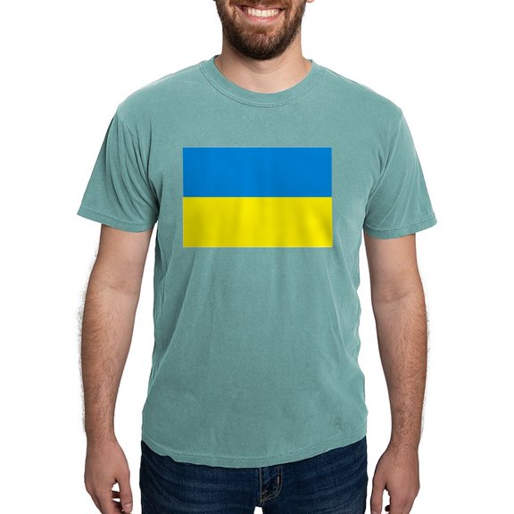 CafePress - Ukraine Flag Men's Comfort Colors® T Shirt - Mens Comfort Colors Shirt