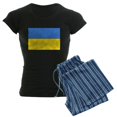 thumbnail image 1 of CafePress - Ukraine Flag Pajamas - Women's Short Sleeve Print T-Shirt and Pants Dark Cotton Pajama Set, 1 of 7