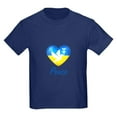 thumbnail image 1 of CafePress - Ukraine Flag Peace Dove T Shirt - Dark T-Shirt Kids XS-XL, 1 of 4
