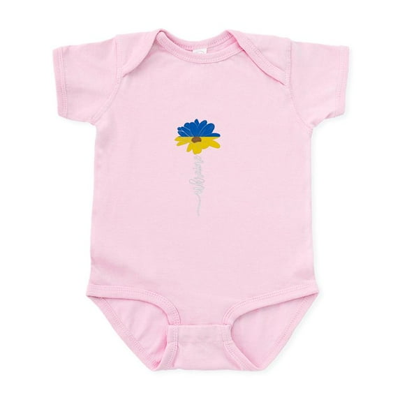 CafePress - Ukraine Flag Sunflower Vintage Ukrainian Body Suit - Baby Light Bodysuit, Size Newborn - 24 Months