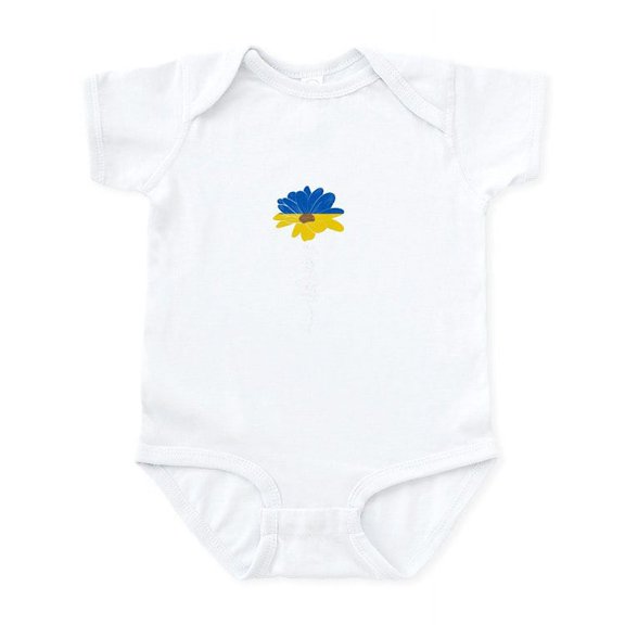 CafePress - Ukraine Flag Sunflower Vintage Ukrainian Body Suit - Baby Light Bodysuit, Size Newborn - 24 Months