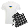 thumbnail image 1 of CafePress - Ukraine Flag Sunflower Vintage Ukrainian S Pajamas - Men's Light Loose Fit Cotton Pajama Set, 1 of 7