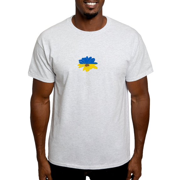 CafePress - Ukraine Flag Sunflower Vintage Ukrainian S T Shirt - Men's Classic Graphic T-Shirt