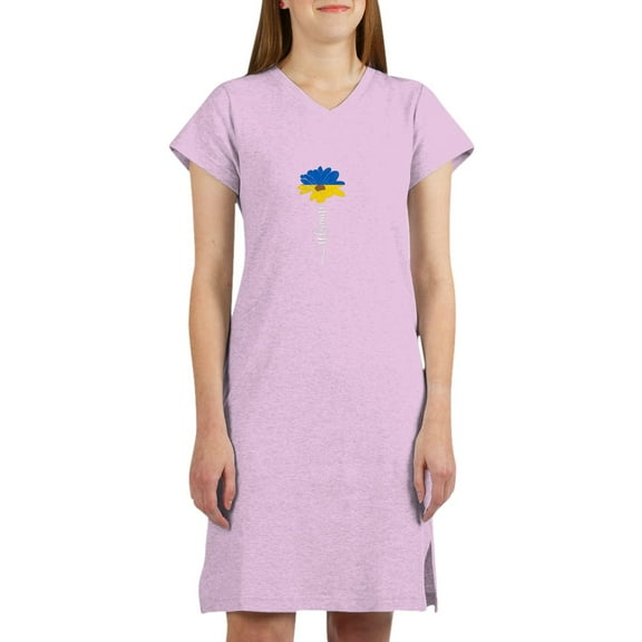 CafePress - Ukraine Flag Sunflower Vintage Ukrainian S T Shirt - Women's Nightshirt