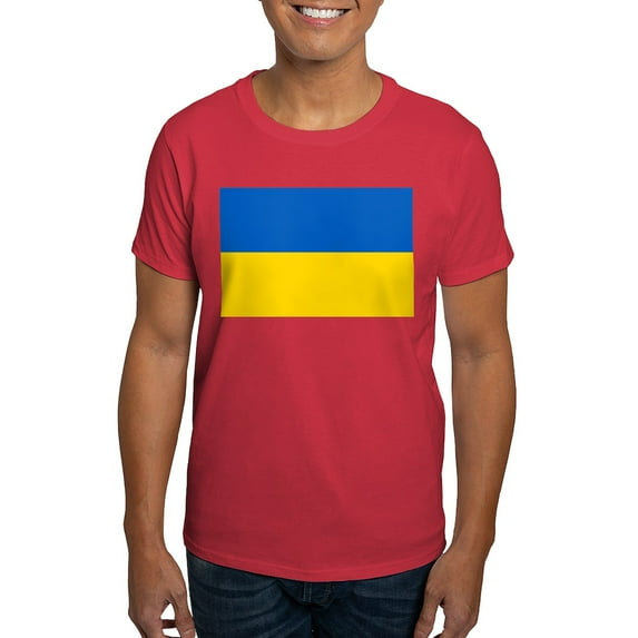 CafePress - Ukraine Flag T Shirt - Men's Classic Graphic Cotton T-Shirt