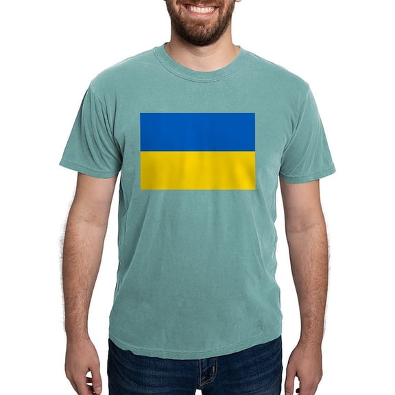 CafePress - Ukraine Flag T Shirt - Mens Comfort Colors Shirt