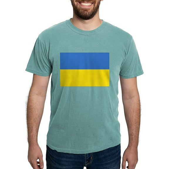 CafePress - Ukraine Flag T Shirt - Mens Comfort Colors Shirt