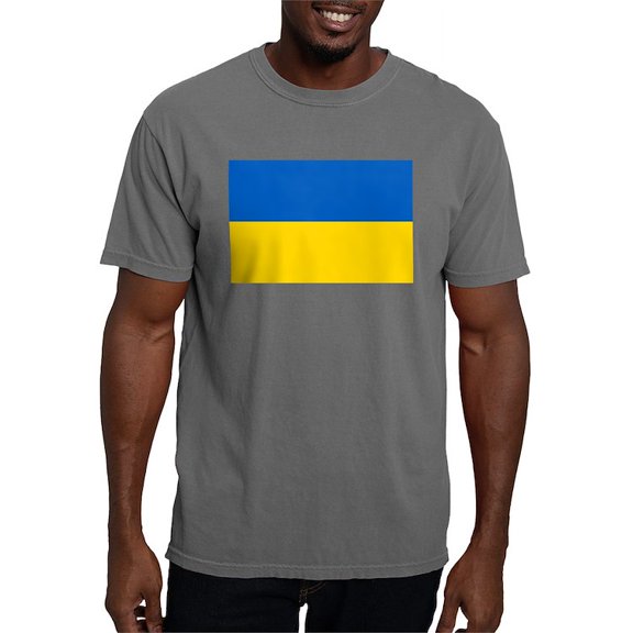 CafePress - Ukraine Flag T Shirt - Mens Comfort Colors Shirt