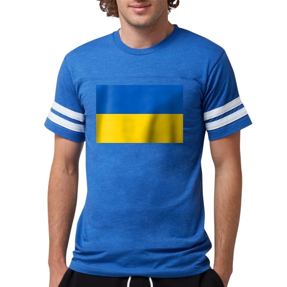 CafePress - Ukraine Flag T Shirt - Mens Football Shirt