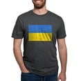 thumbnail image 1 of CafePress - Ukraine Flag T Shirt - Mens Tri-blend T-Shirt, 1 of 4