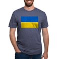 thumbnail image 1 of CafePress - Ukraine Flag T Shirt - Mens Tri-blend T-Shirt, 1 of 4
