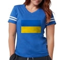 thumbnail image 1 of CafePress - Ukraine Flag T Shirt - Womens Football Shirt, 1 of 4