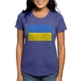 thumbnail image 1 of CafePress - Ukraine Flag T Shirt - Womens Tri-blend T-Shirt, 1 of 4