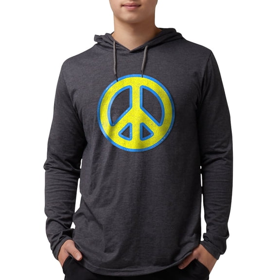CafePress - Ukraine Flag Ukrainian Pride P Long Sleeve T Shirt - Mens Hooded Shirt