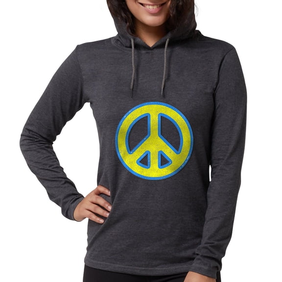 CafePress - Ukraine Flag Ukrainian Pride P Long Sleeve T Shirt - Womens Hooded Shirt