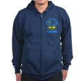 thumbnail image 1 of CafePress - Ukraine Flag Ukrainian Pride Peace Symb Sweatshirt - Zip Hoodie, Classic Hooded Sweatshirt with Metal Zipper, 1 of 4