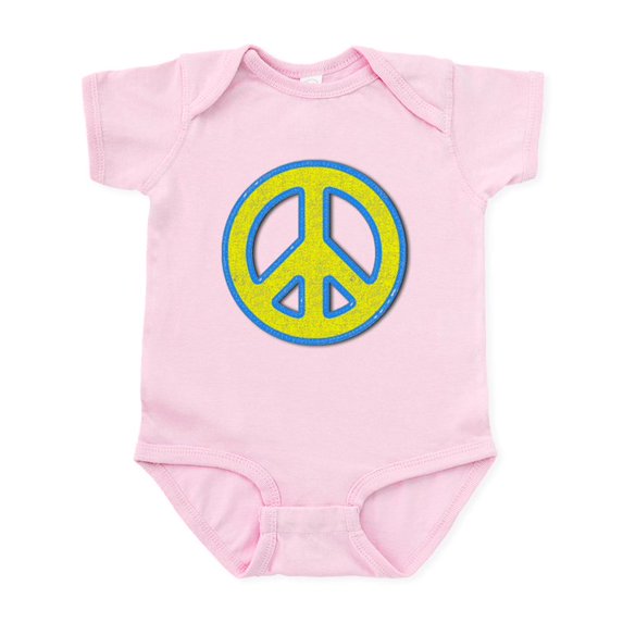 CafePress - Ukraine Flag Ukrainian Pride Peace Symbo Body Suit - Baby Light Bodysuit, Size Newborn - 24 Months