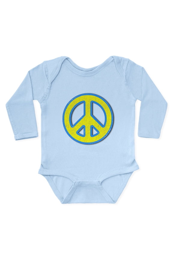 - Ukraine Flag Ukrainian Pride Peace Symbo Body Suit - Long Sleeve Cotton Baby Bodysuit