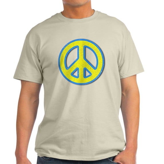 CafePress - Ukraine Flag Ukrainian Pride Peace Symbol T Shirt - Men's Classic Graphic T-Shirt