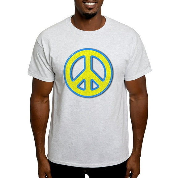 CafePress - Ukraine Flag Ukrainian Pride Peace Symbol T Shirt - Men's Classic Graphic T-Shirt