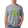 thumbnail image 1 of CafePress - Ukraine Flag Ukrainian Pride Peace Symbol T Shirt - Mens Tri-blend T-Shirt, 1 of 1