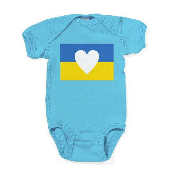 CafePress - Ukraine Heart Body Suit - Cute Infant Bodysuit Baby Romper - Size Newborn - 24 Months