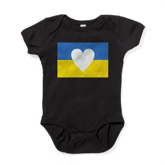 CafePress - Ukraine Heart Body Suit - Cute Infant Bodysuit Baby Romper - Size Newborn - 24 Months