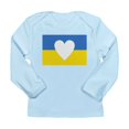thumbnail image 1 of CafePress - Ukraine Heart Long Sleeve T Shirt - Long Sleeve Infant T-Shirt, 1 of 2