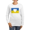 thumbnail image 1 of CafePress - Ukraine Heart Long Sleeve T Shirt - Women's Long Sleeve Graphic Casual T-Shirt, 1 of 4