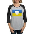thumbnail image 1 of CafePress - Ukraine Heart Long Sleeve T Shirt - Womens Baseball Tee, 1 of 4