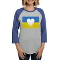 thumbnail image 1 of CafePress - Ukraine Heart Long Sleeve T Shirt - Womens Baseball Tee, 1 of 4